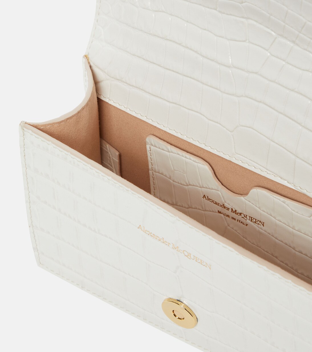 Jewelled Satchel Mini leather crossbody bag | McQueen