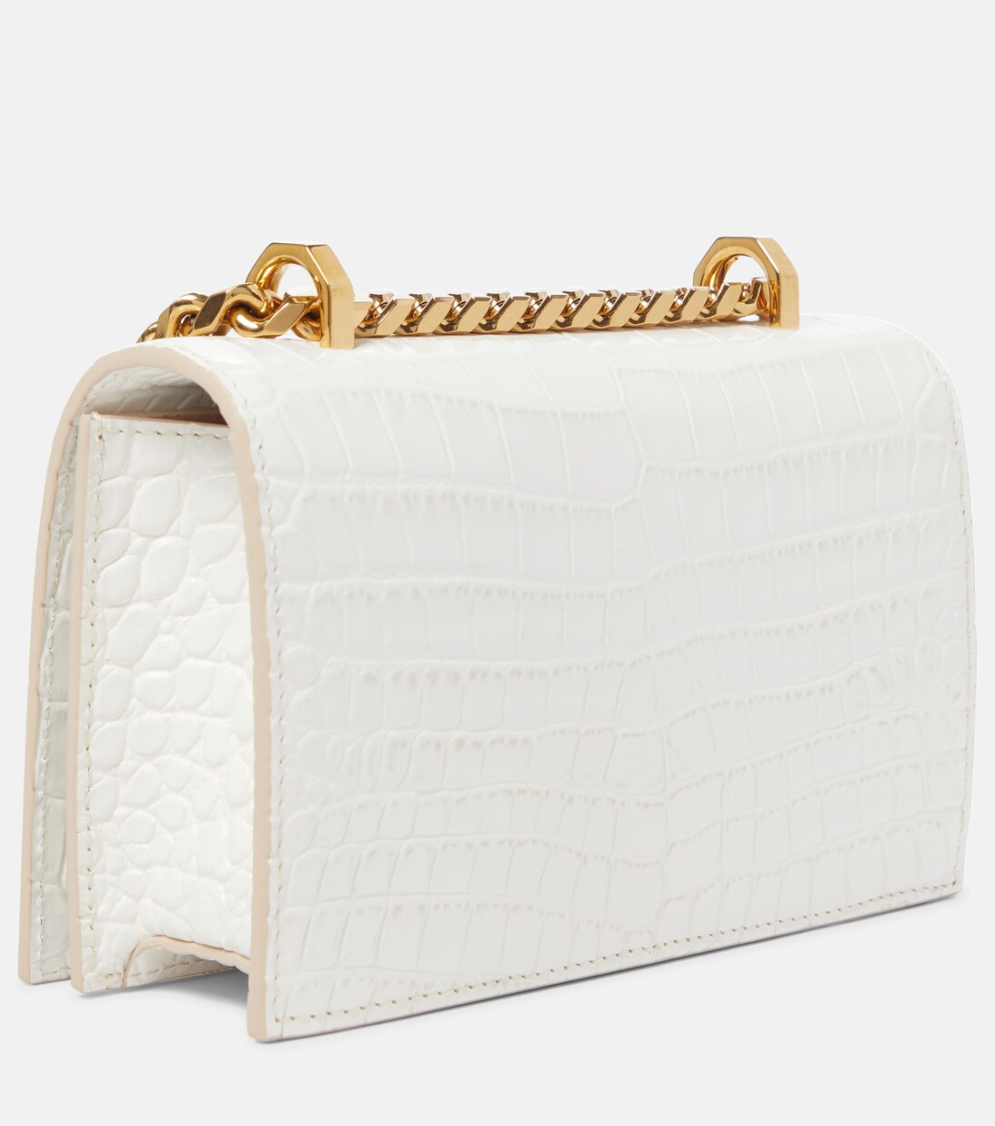 Jewelled Satchel Mini leather crossbody bag | McQueen