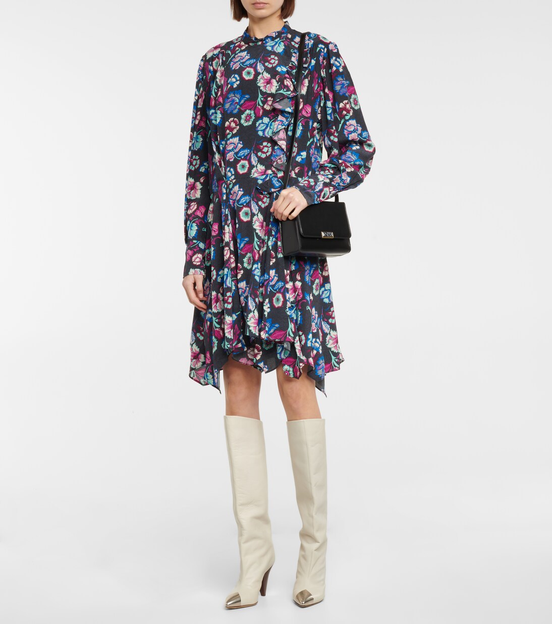 Robe Verikio en soie à fleurs | Isabel Marant