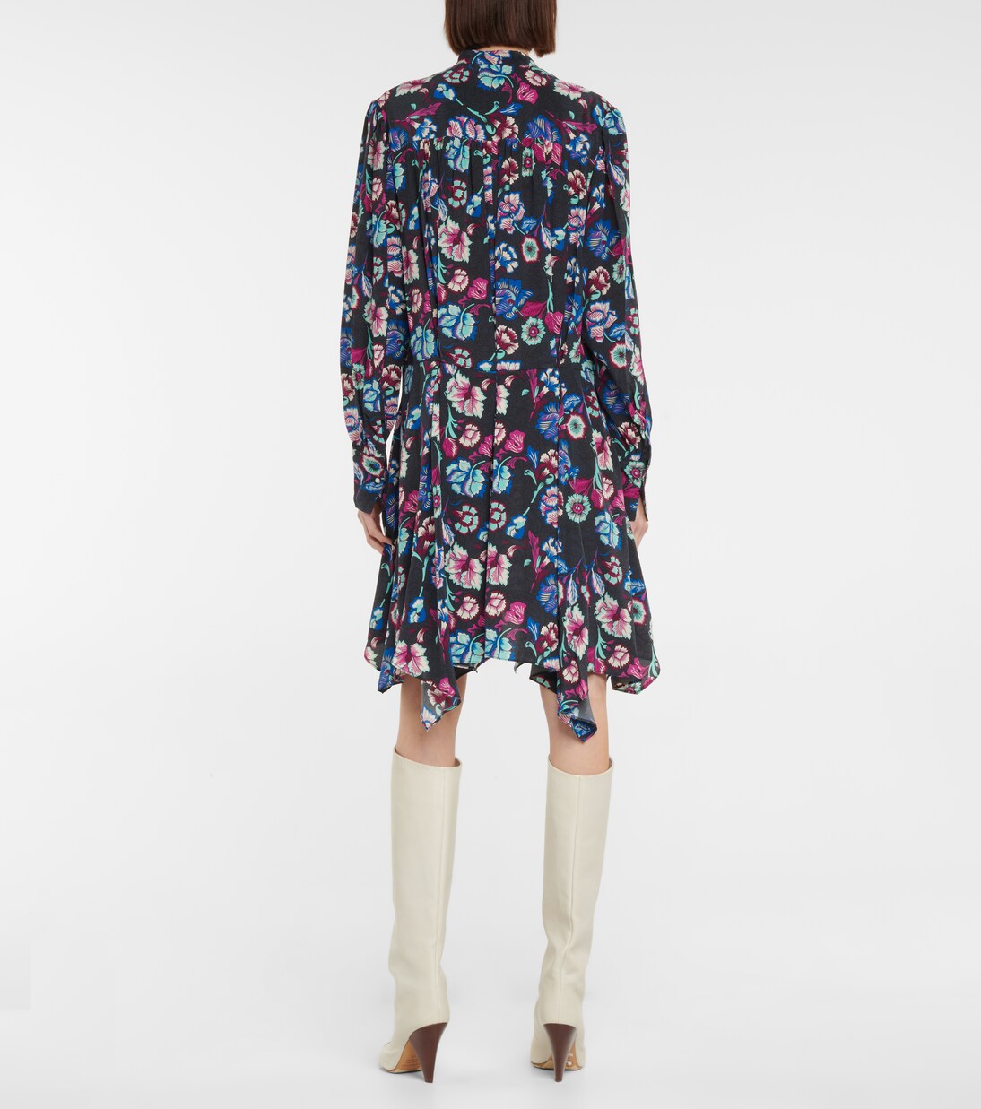 Robe Verikio en soie à fleurs | Isabel Marant