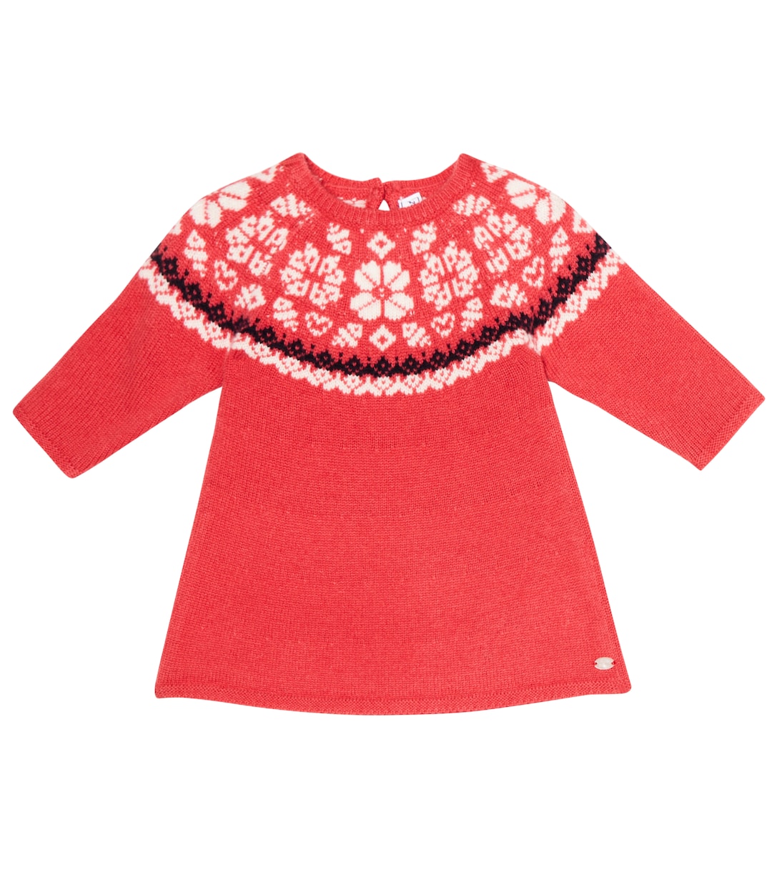 Baby jacquard wool dress | Tartine et Chocolat