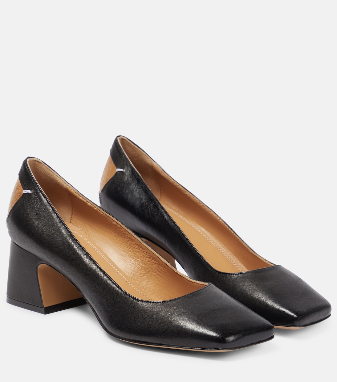 Four Stitch leather court pumps | Maison Margiela