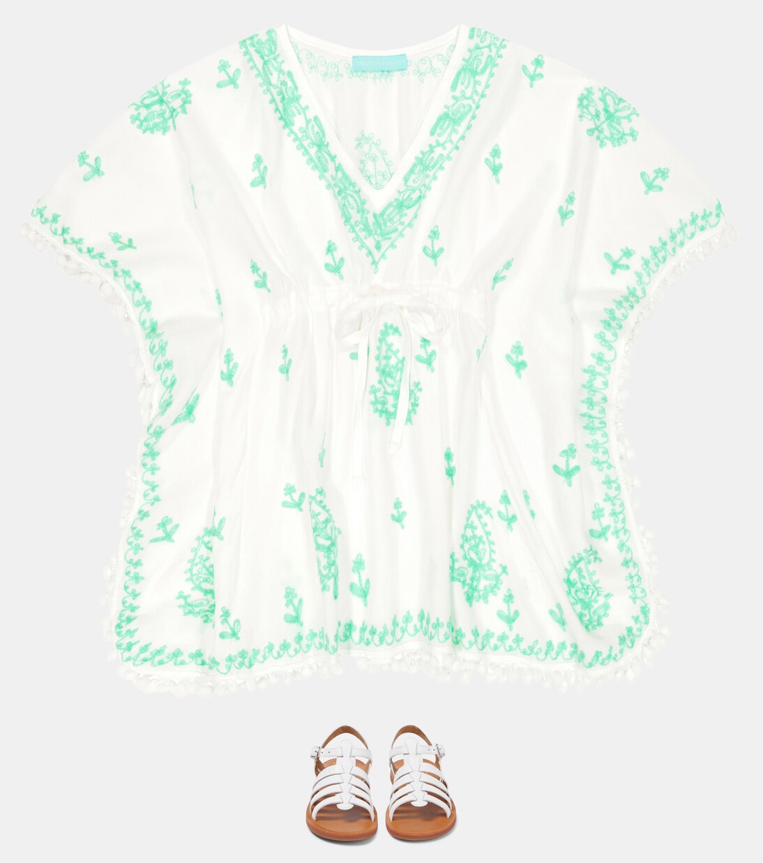 Baby Sharize embroidered kaftan dress | Melissa Odabash Kids