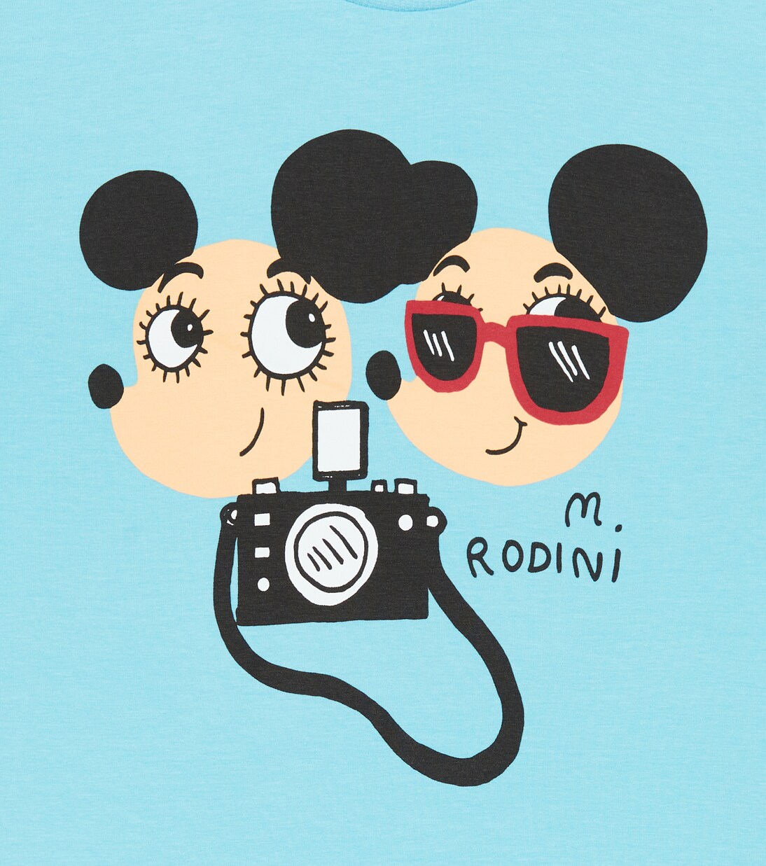 Printed cotton-blend jersey T-shirt | Mini Rodini