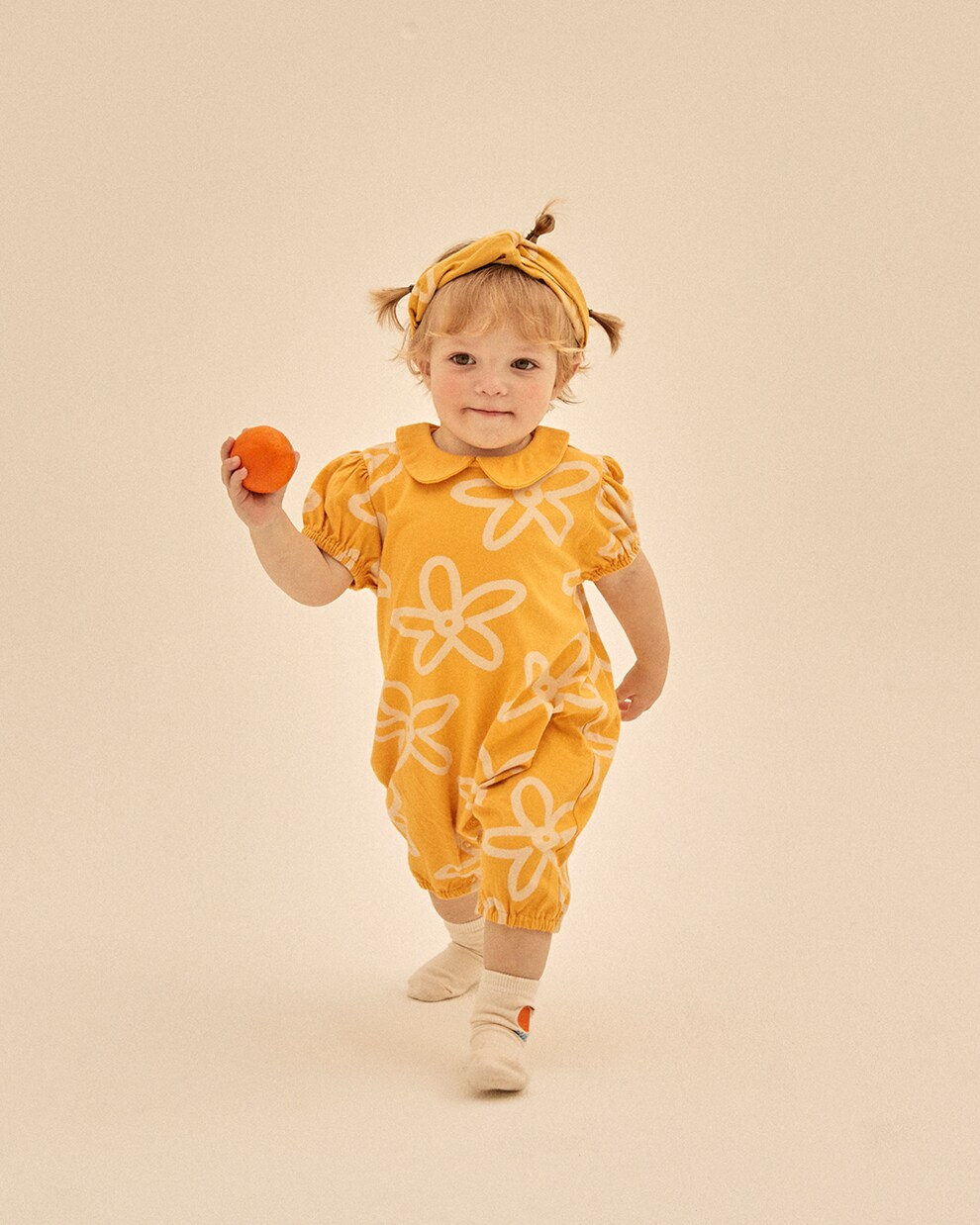 Baby floral cotton onesie | Jellymallow