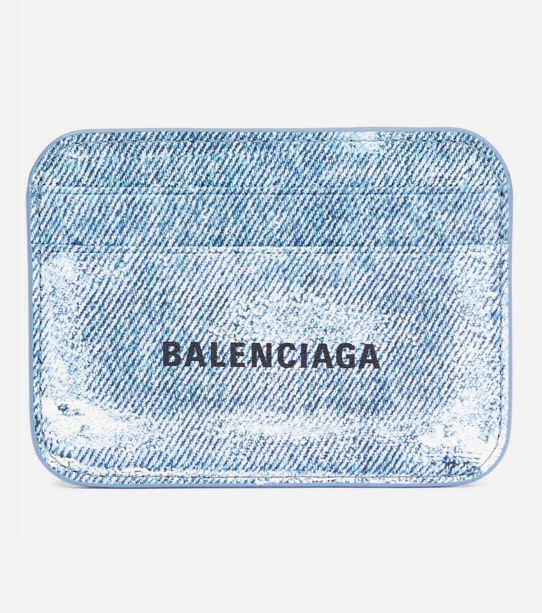 Printed leather card holder | Balenciaga