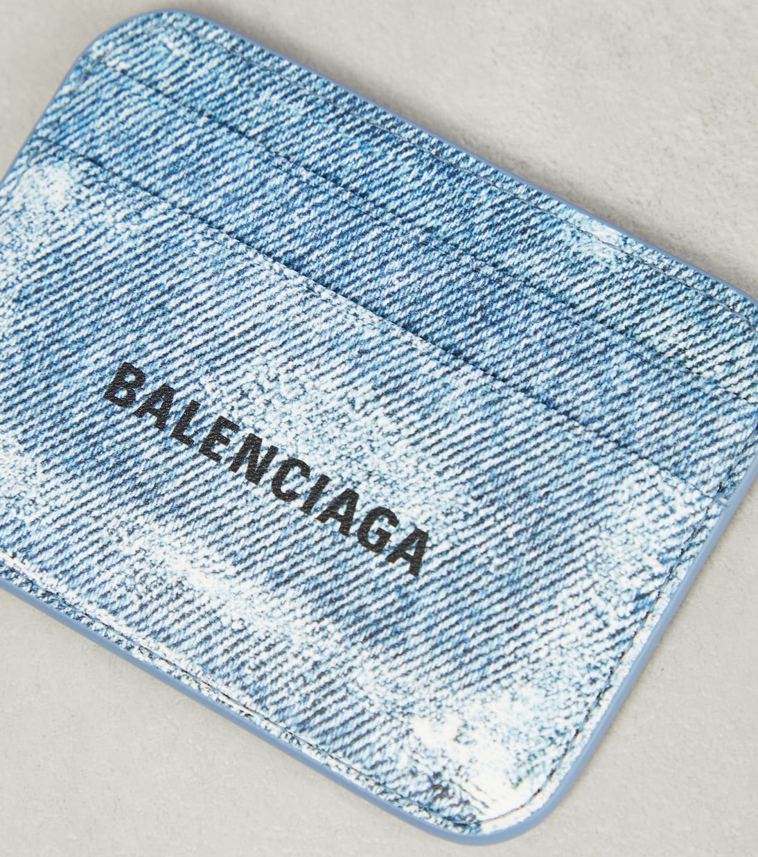 Printed leather card holder | Balenciaga