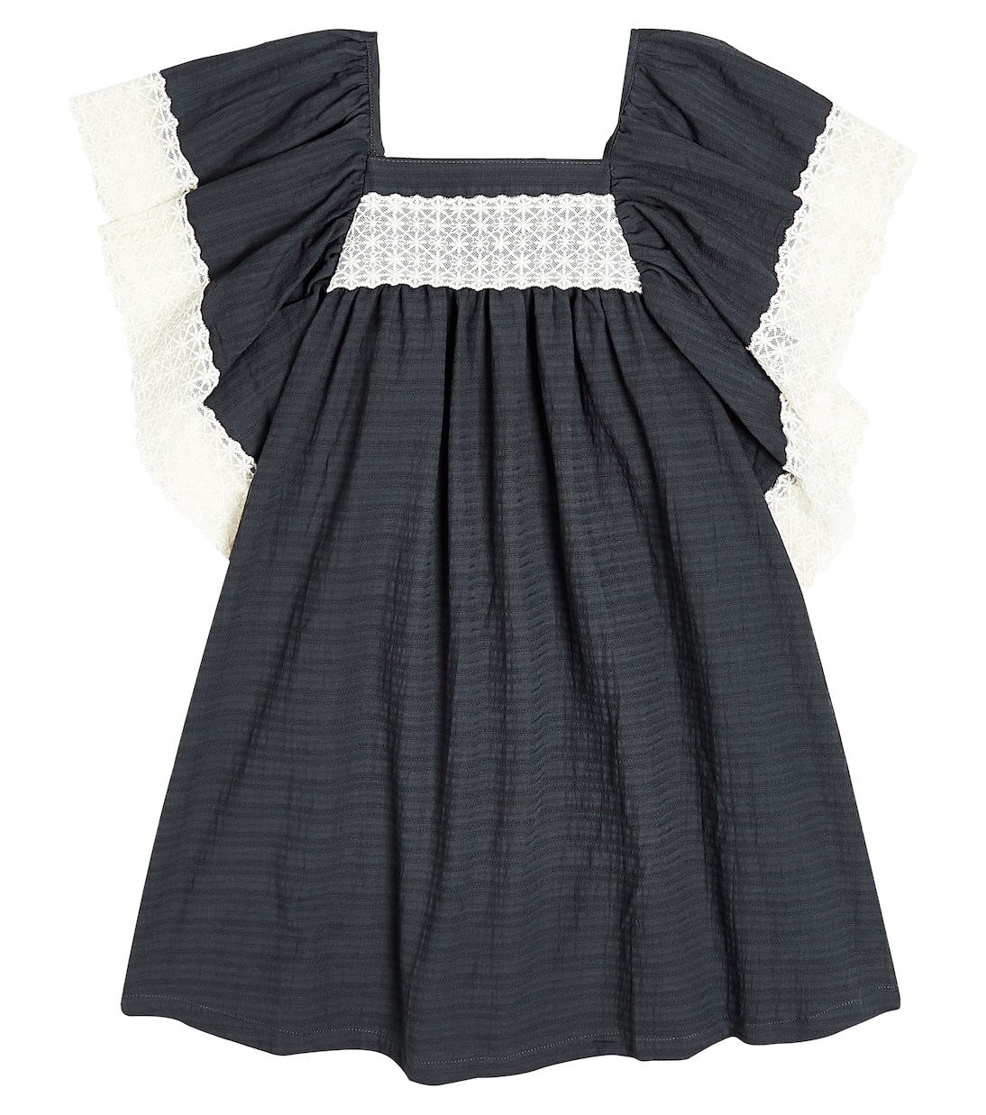 Baby - Abito in cotone con pizzo | Suncracy