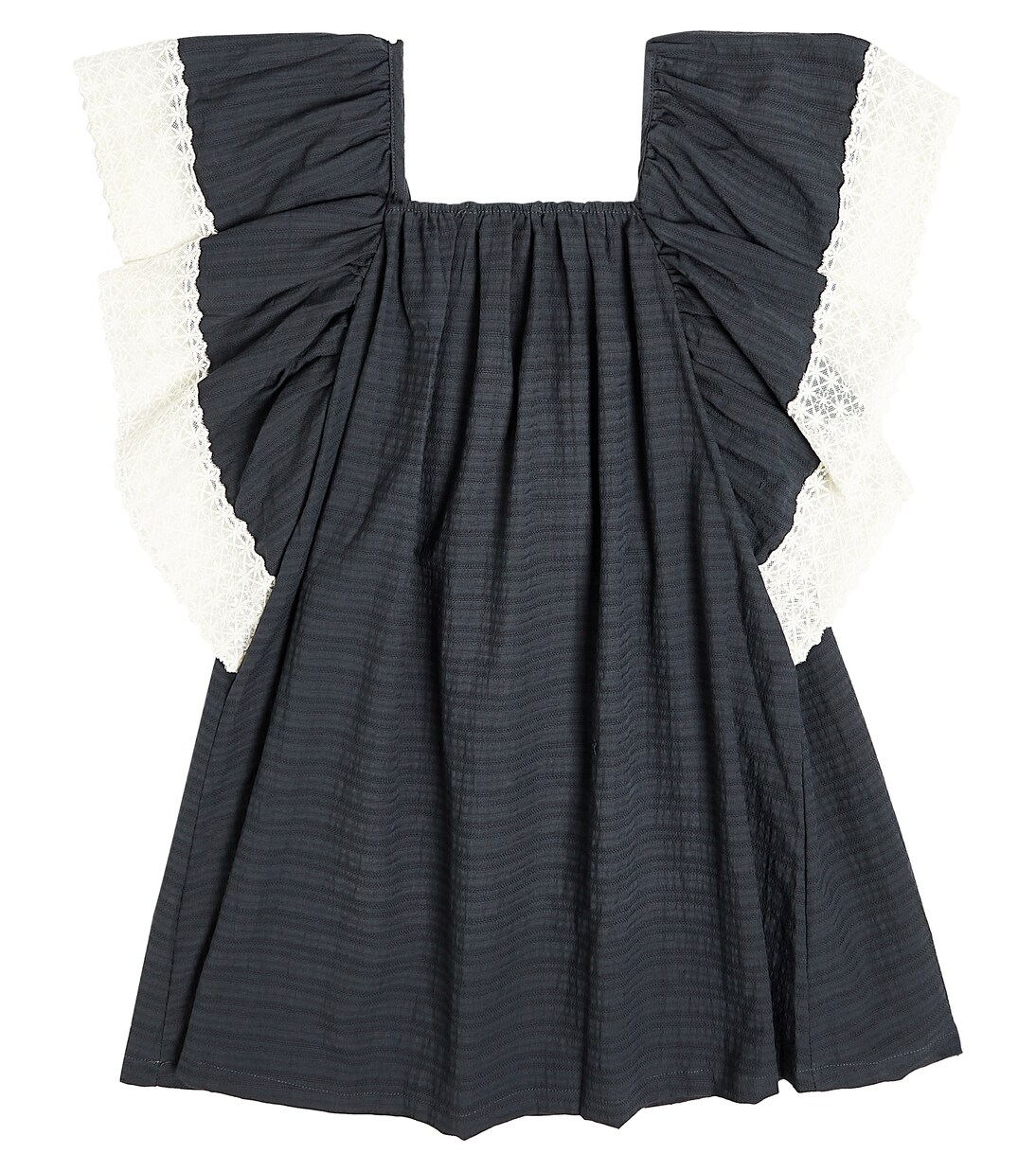 Baby - Abito in cotone con pizzo | Suncracy