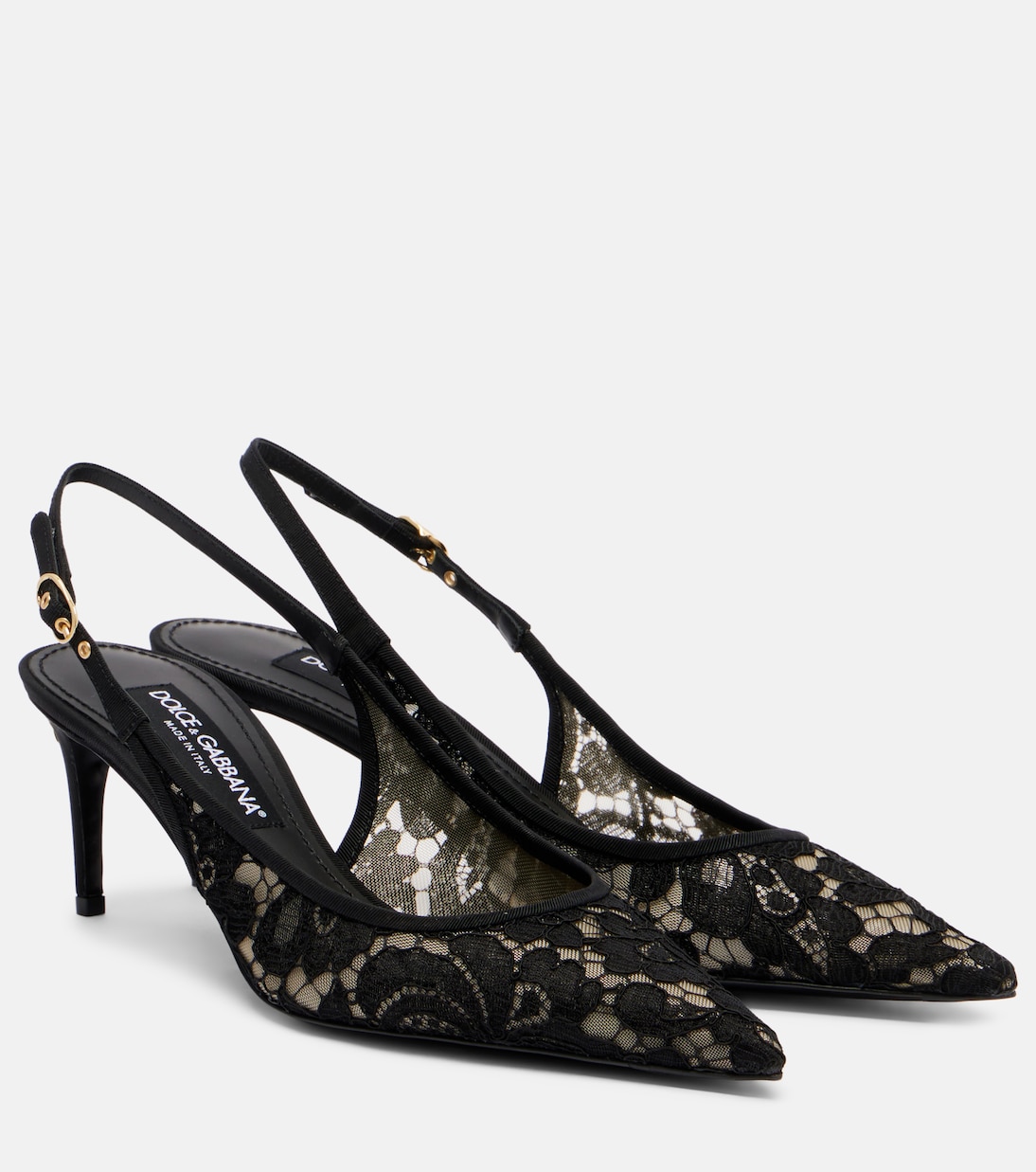 Slingback-Pumps aus Spitze | Dolce&Gabbana