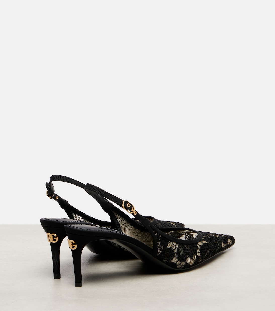 Slingback-Pumps aus Spitze | Dolce&Gabbana