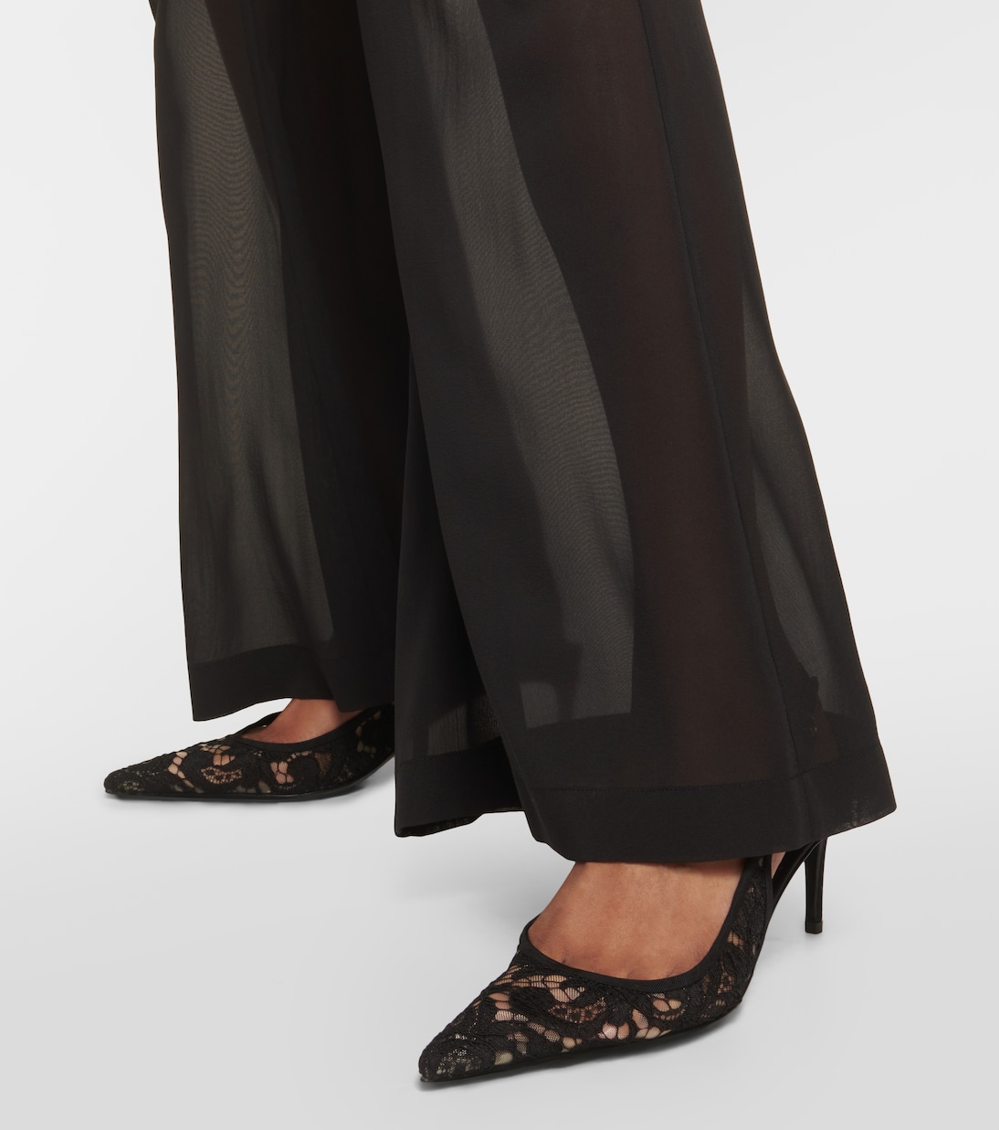 Slingback-Pumps aus Spitze | Dolce&Gabbana