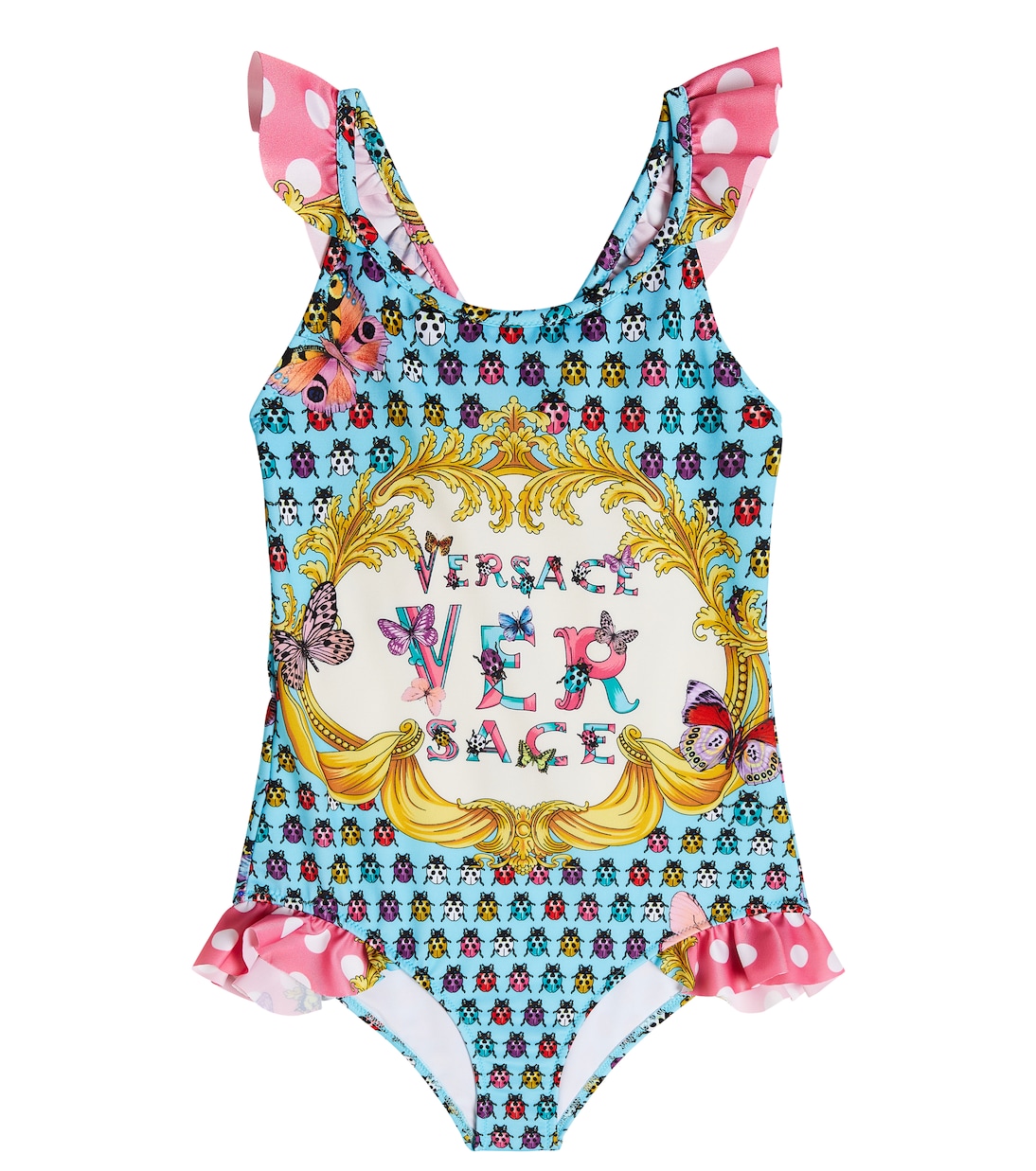 Logo printed swimsuit | Versace Kids
