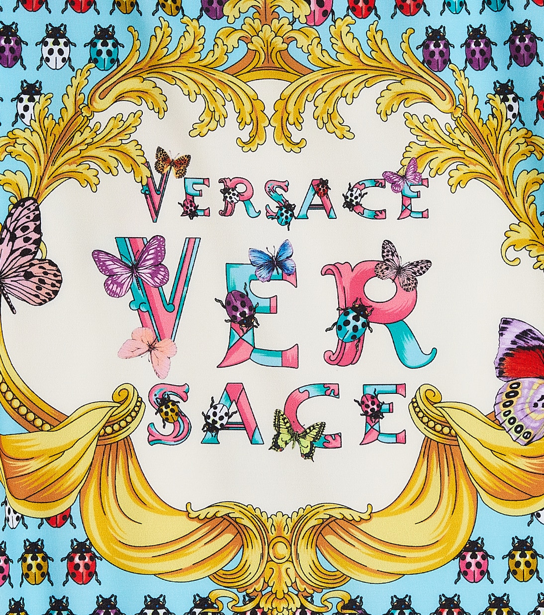 Logo printed swimsuit | Versace Kids