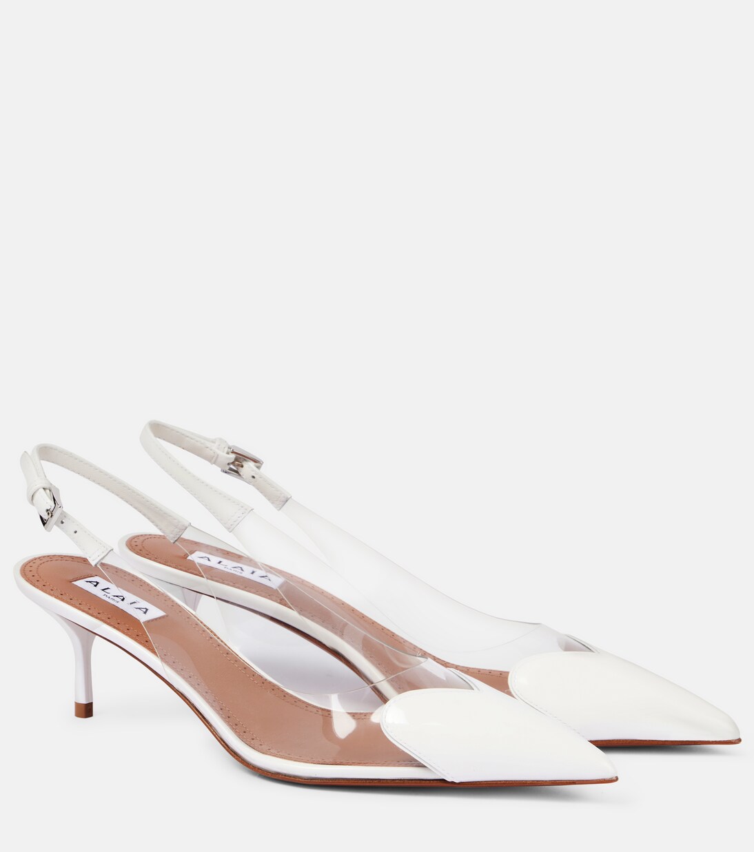 Slingback-Pumps Cœur mit Lackleder | Alaïa