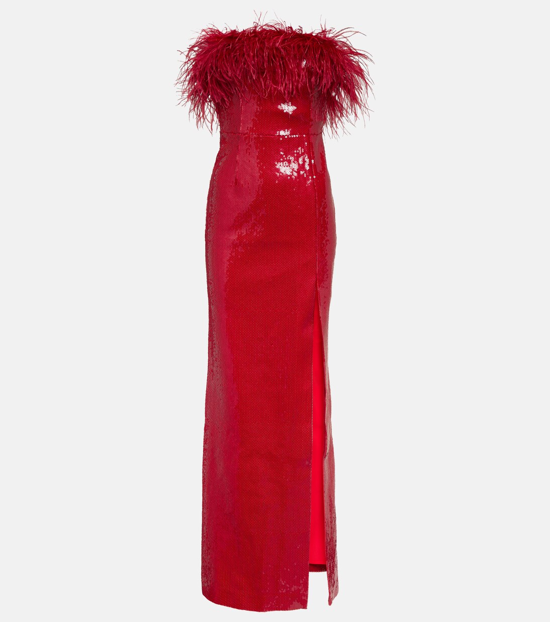 Robe Nika mit Pailletten und Federn | Rebecca Vallance