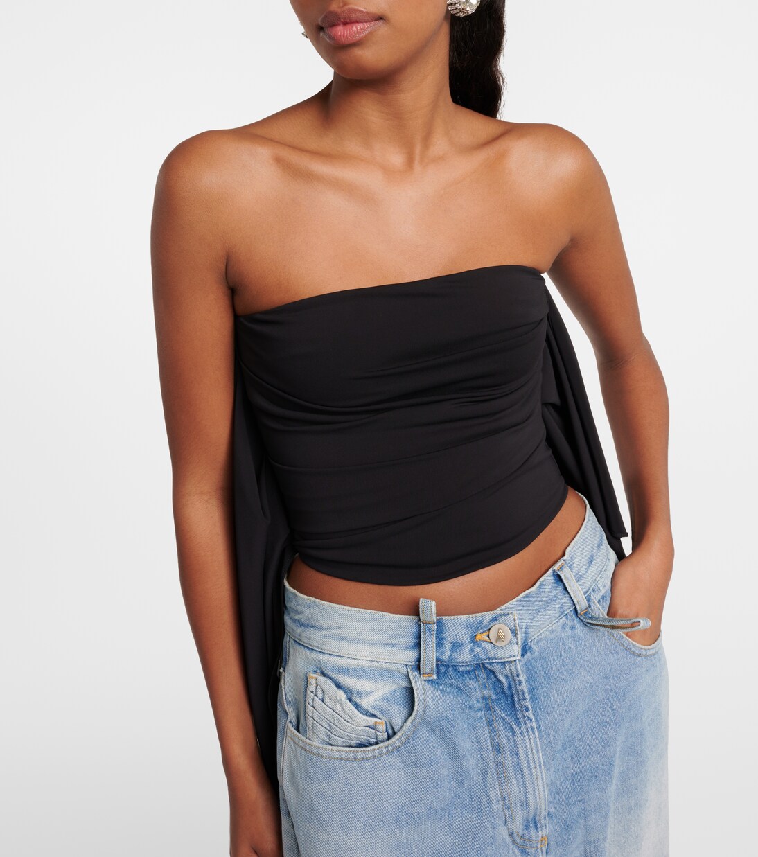 Embellished off-shoulder top | The Attico