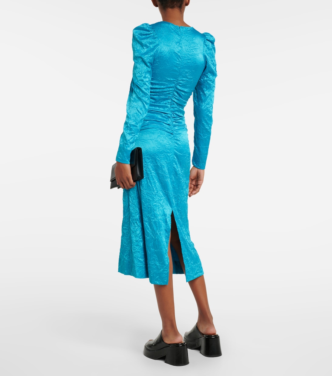 Midikleid aus Satin | Ganni