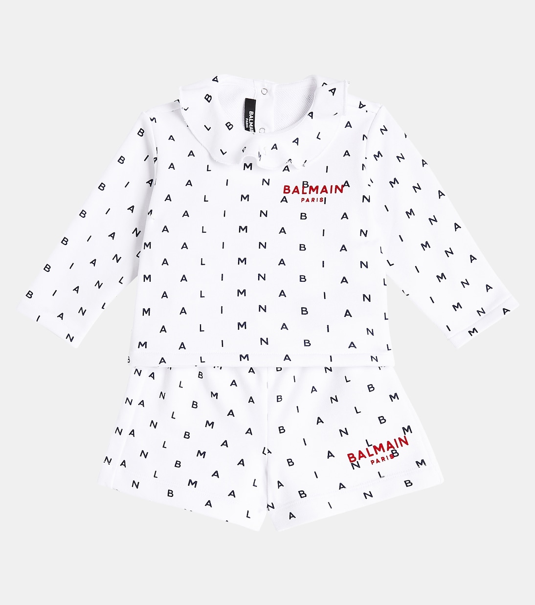 Bebé - set de sudadera y shorts de algodón | Balmain Kids