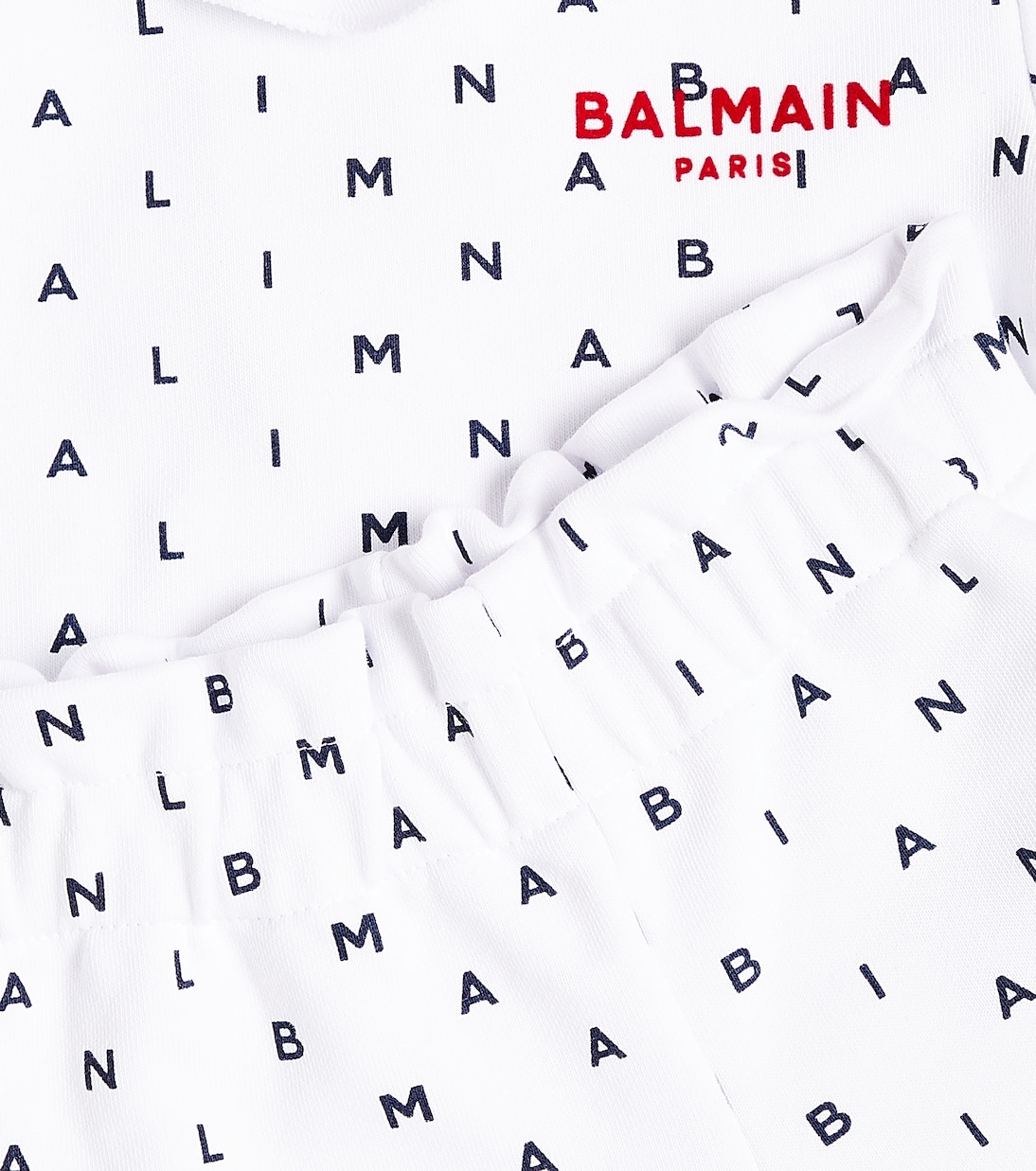 Bebé - set de sudadera y shorts de algodón | Balmain Kids