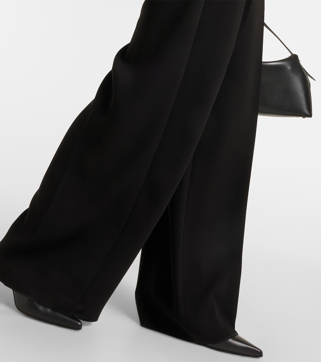 Pantalones anchos plisados de cady | Max Mara