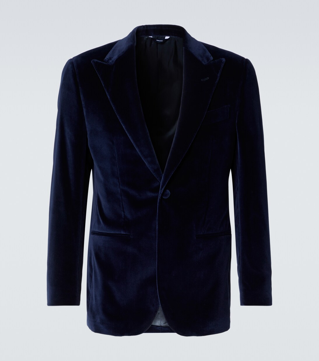 Cotton velvet tuxedo jacket | Thom Sweeney