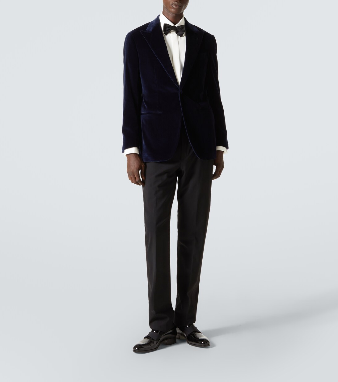 Cotton velvet tuxedo jacket | Thom Sweeney