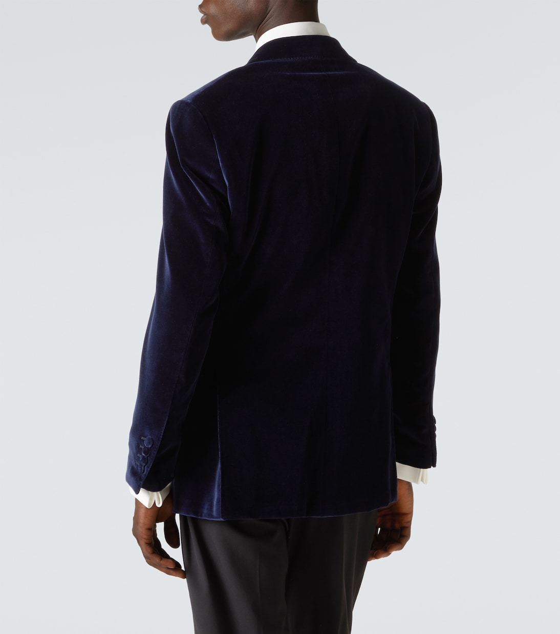 Cotton velvet tuxedo jacket | Thom Sweeney