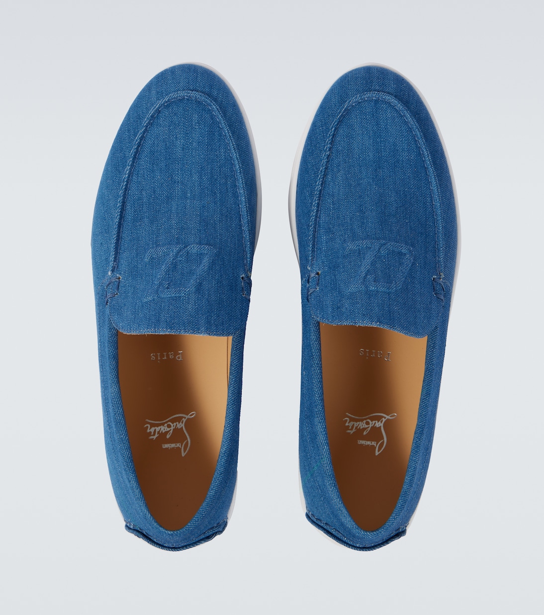 Varsiboat denim slip-on shoes | Christian Louboutin