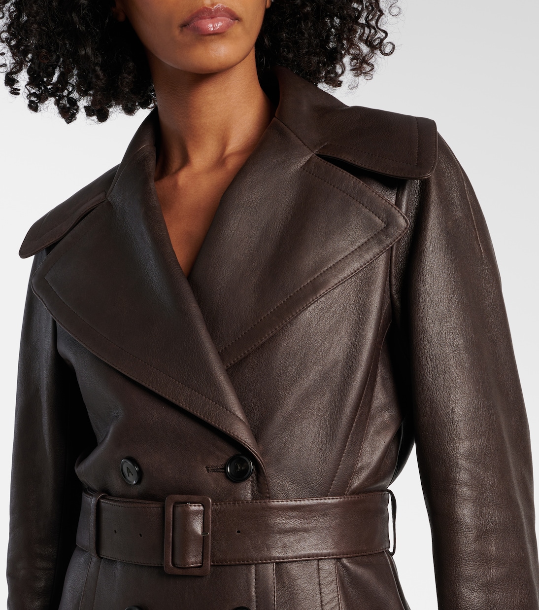 Leather coat | Alaïa