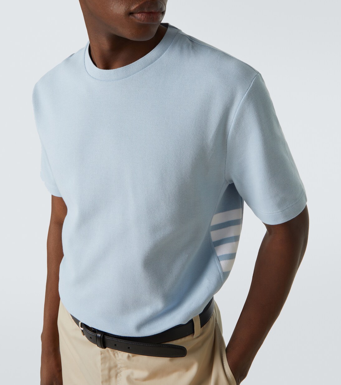 4-Bar cotton piqué polo shirt | Thom Browne