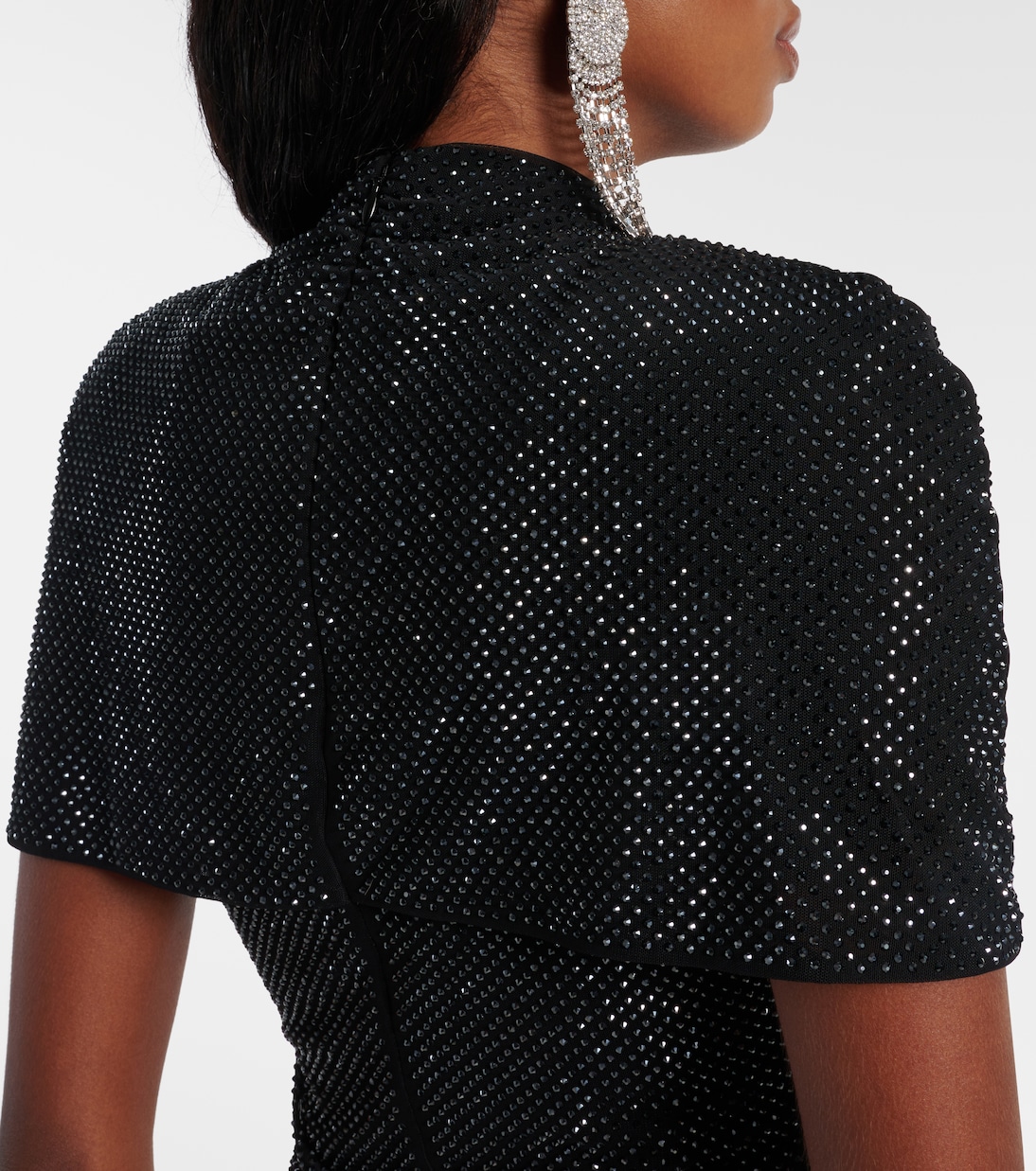 Verziertes Top aus Mesh | Self-Portrait