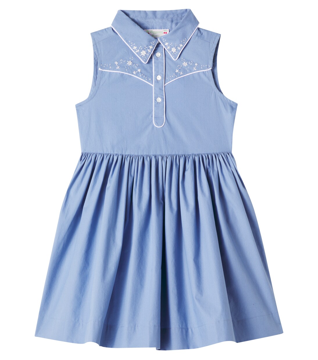 Ermance embroidered cotton poplin dress | Bonpoint