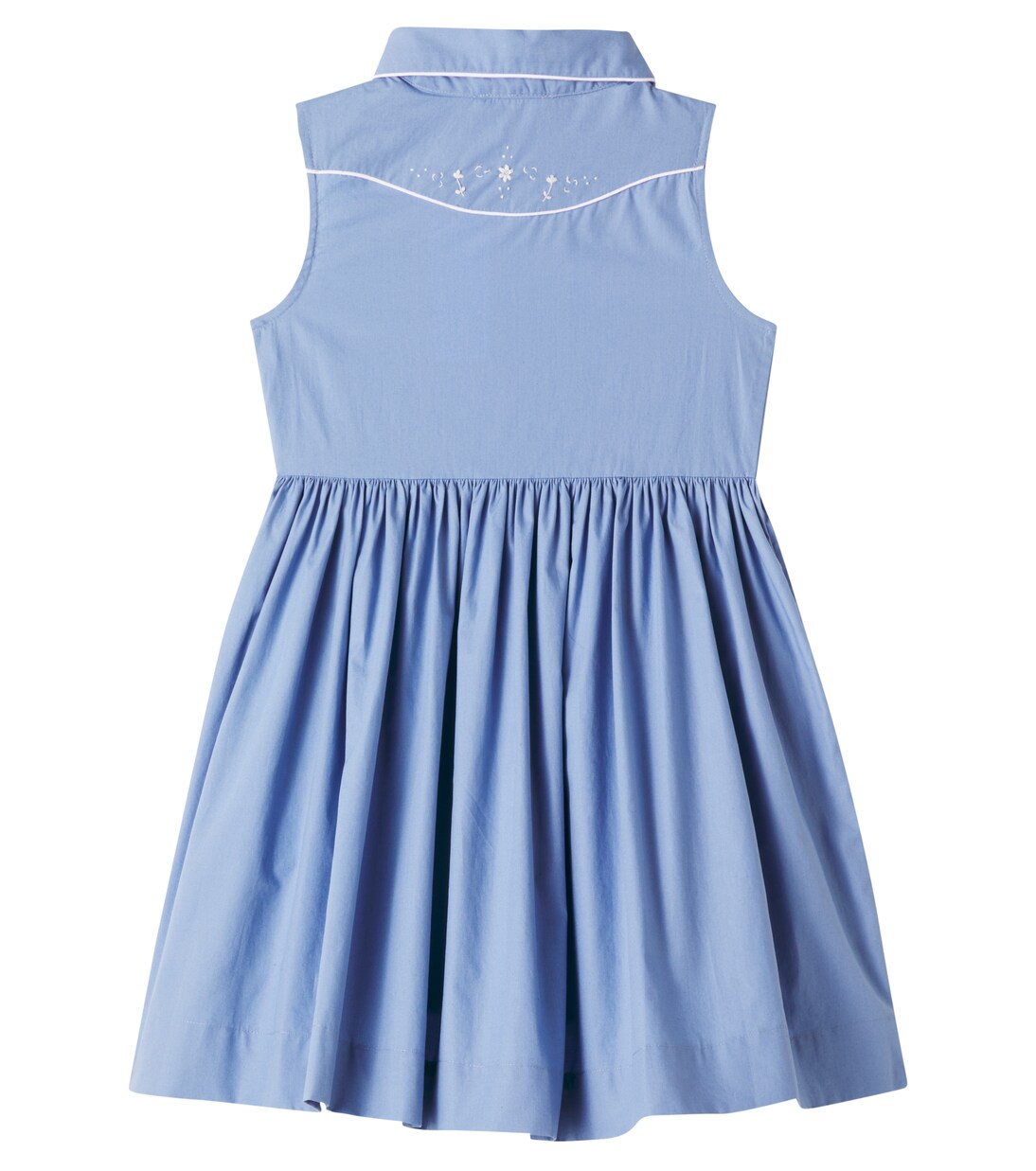 Ermance embroidered cotton poplin dress | Bonpoint