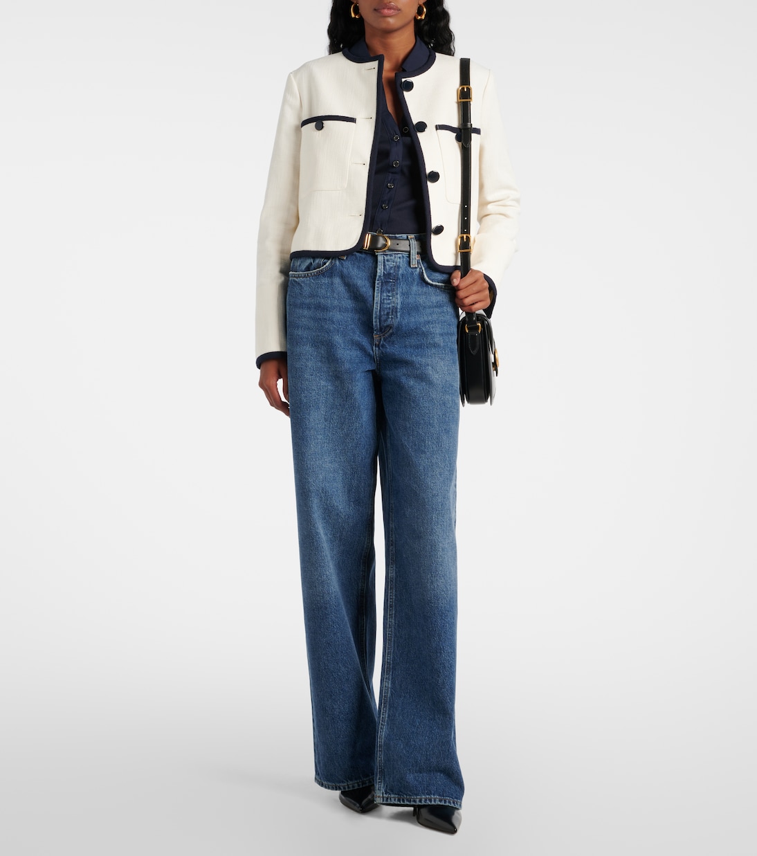 Scottie cotton-blend top | Veronica Beard