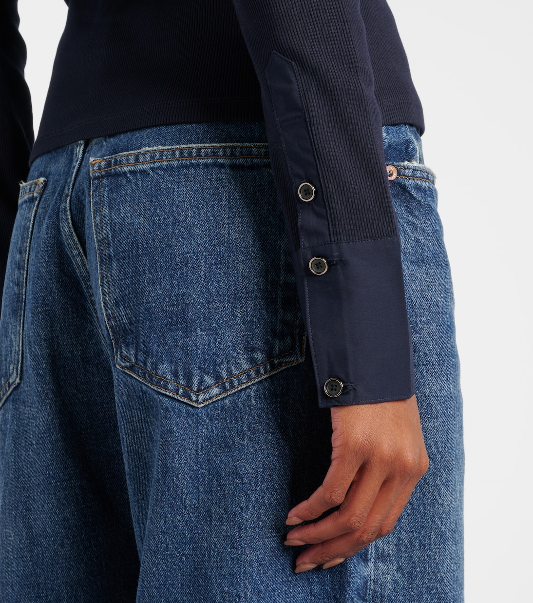 Scottie cotton-blend top | Veronica Beard