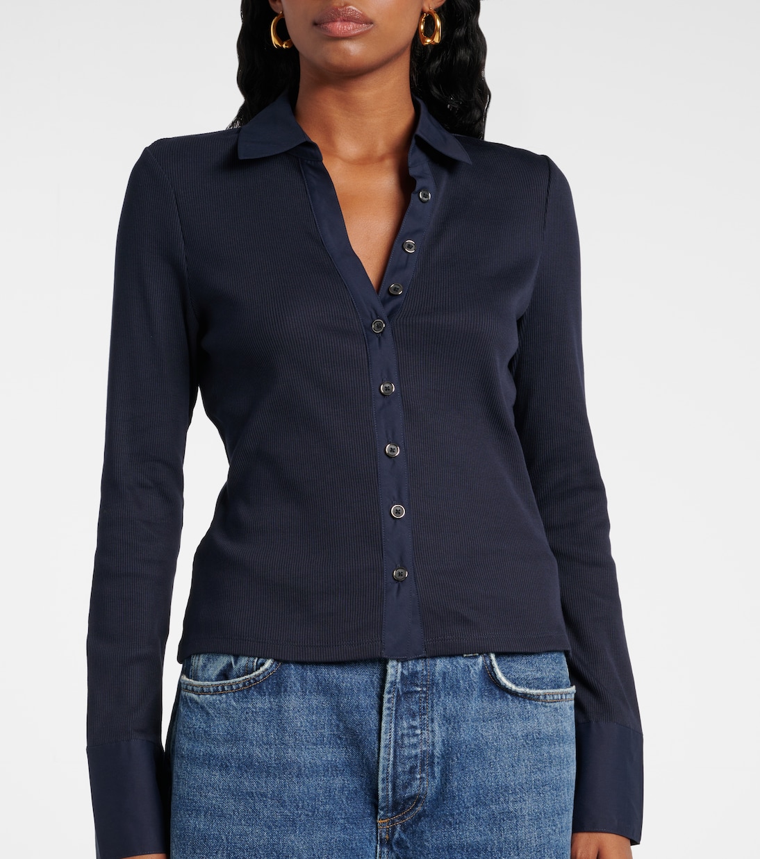 Scottie cotton-blend top | Veronica Beard