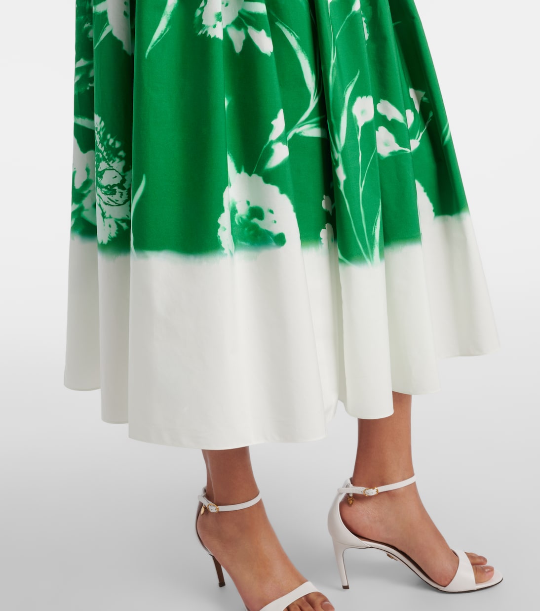 Robe midi en coton à fleurs | Erdem