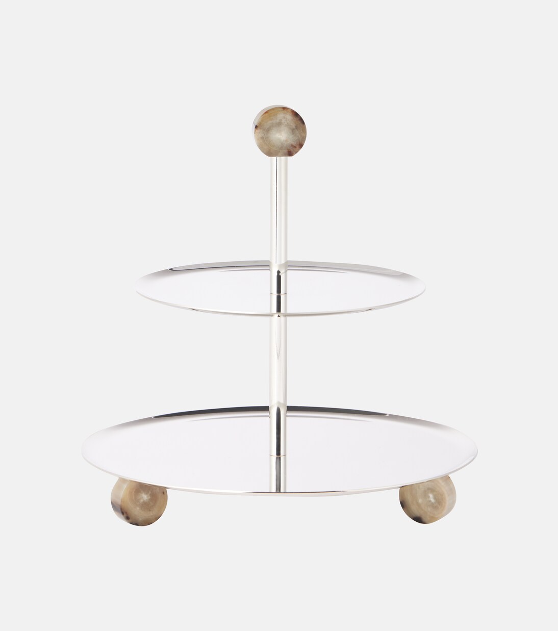 Horn and steel cake stand | Brunello Cucinelli