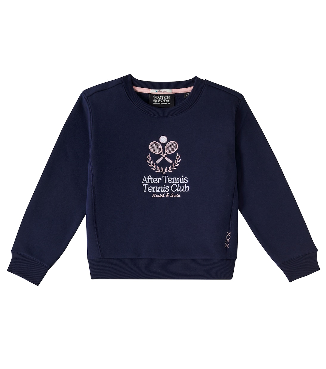 Embroidered cotton-blend jersey sweatshirt | Scotch & Soda Kids