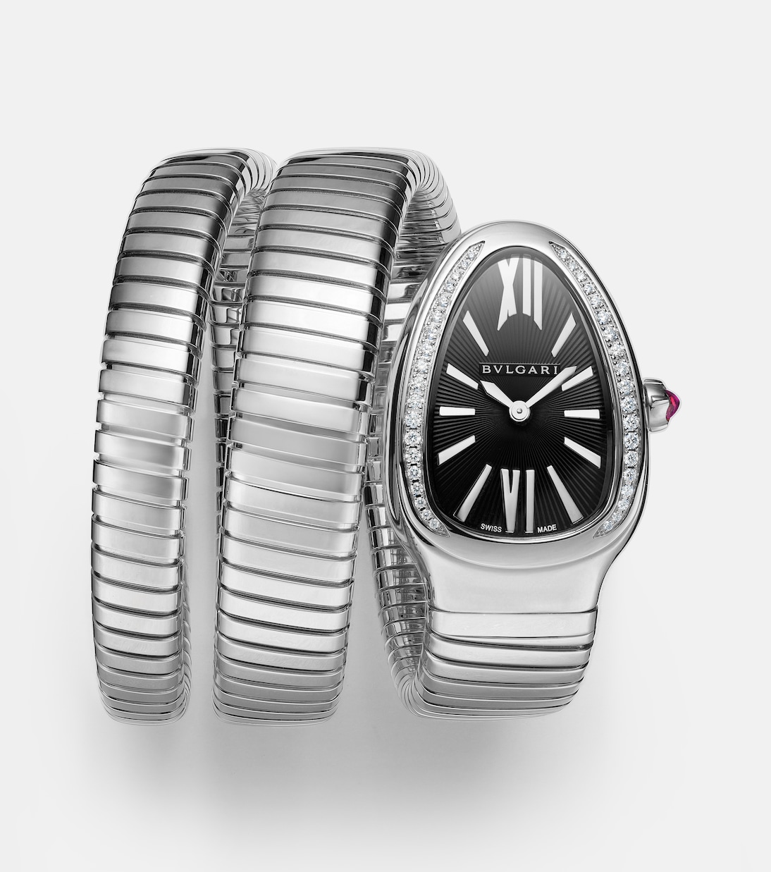 Montre Serpenti Tubogas à diamants | Bvlgari