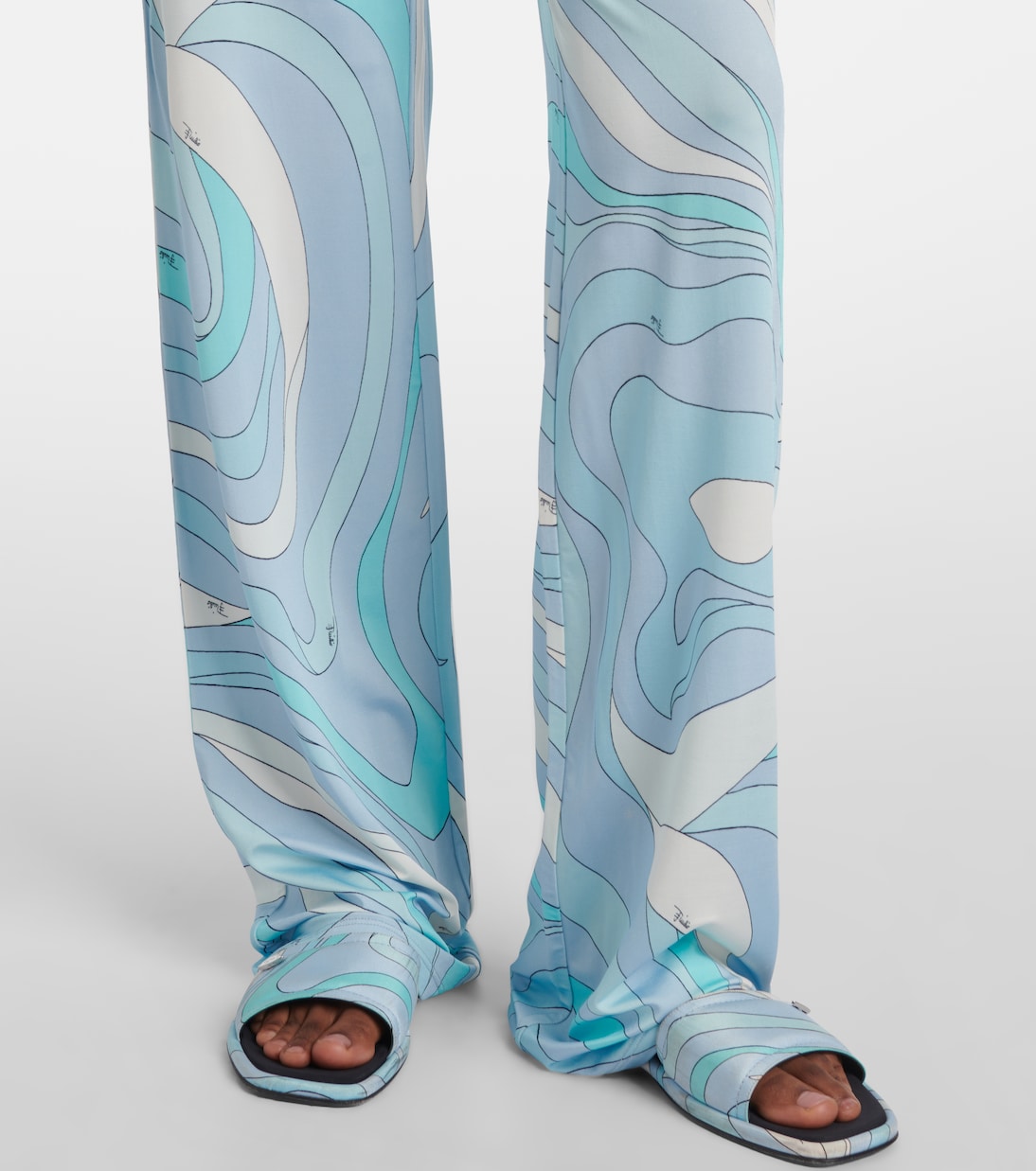Marmo satin jersey straight pants | Pucci