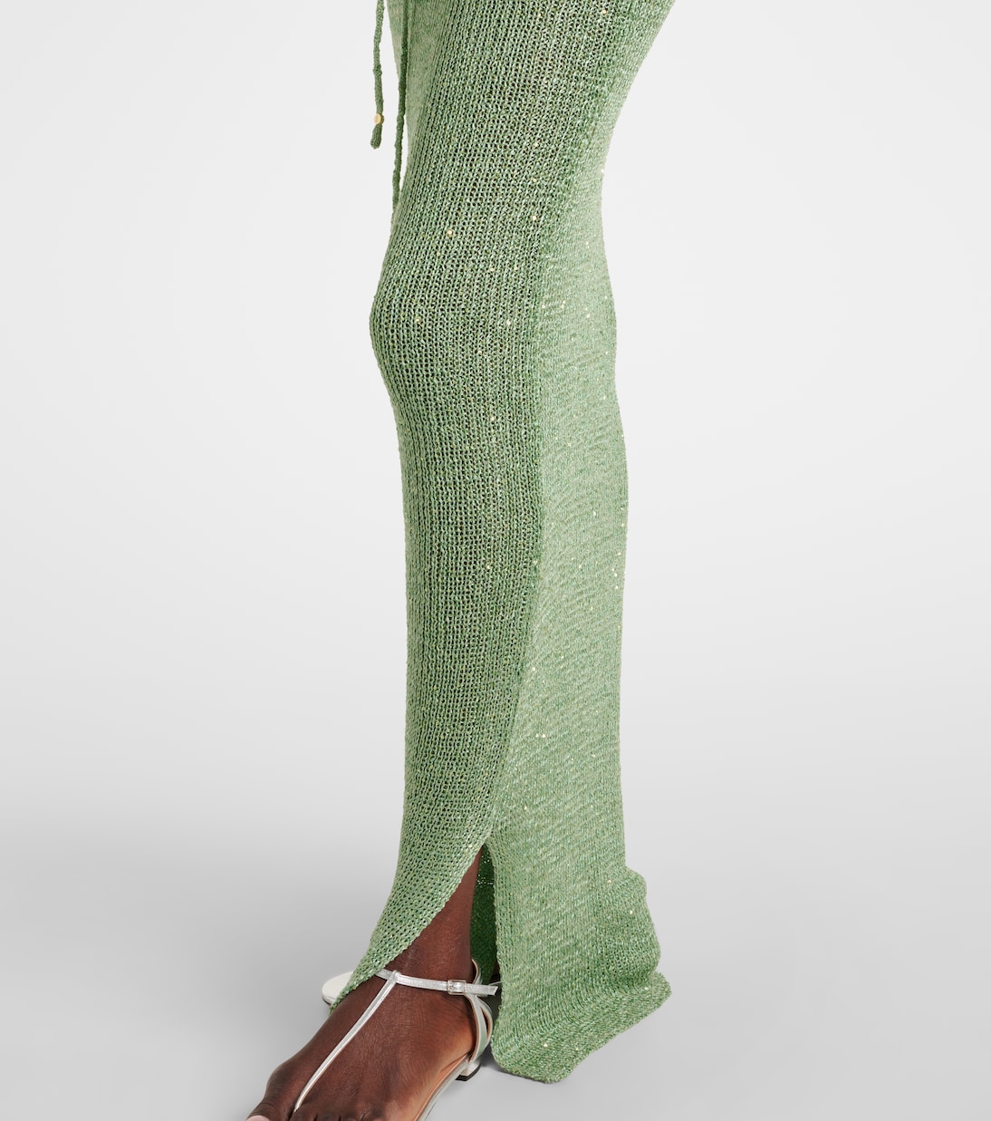 Maxirock Alma aus Strick mit Pailletten | Bananhot