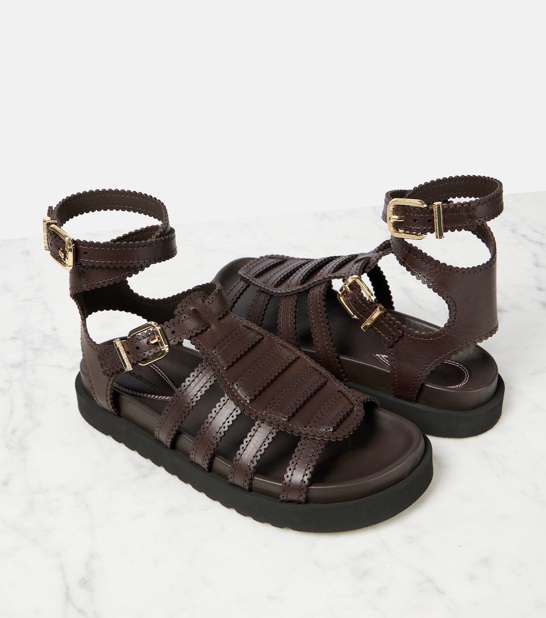 Sandali gladiatore Goldie in pelle | Zimmermann