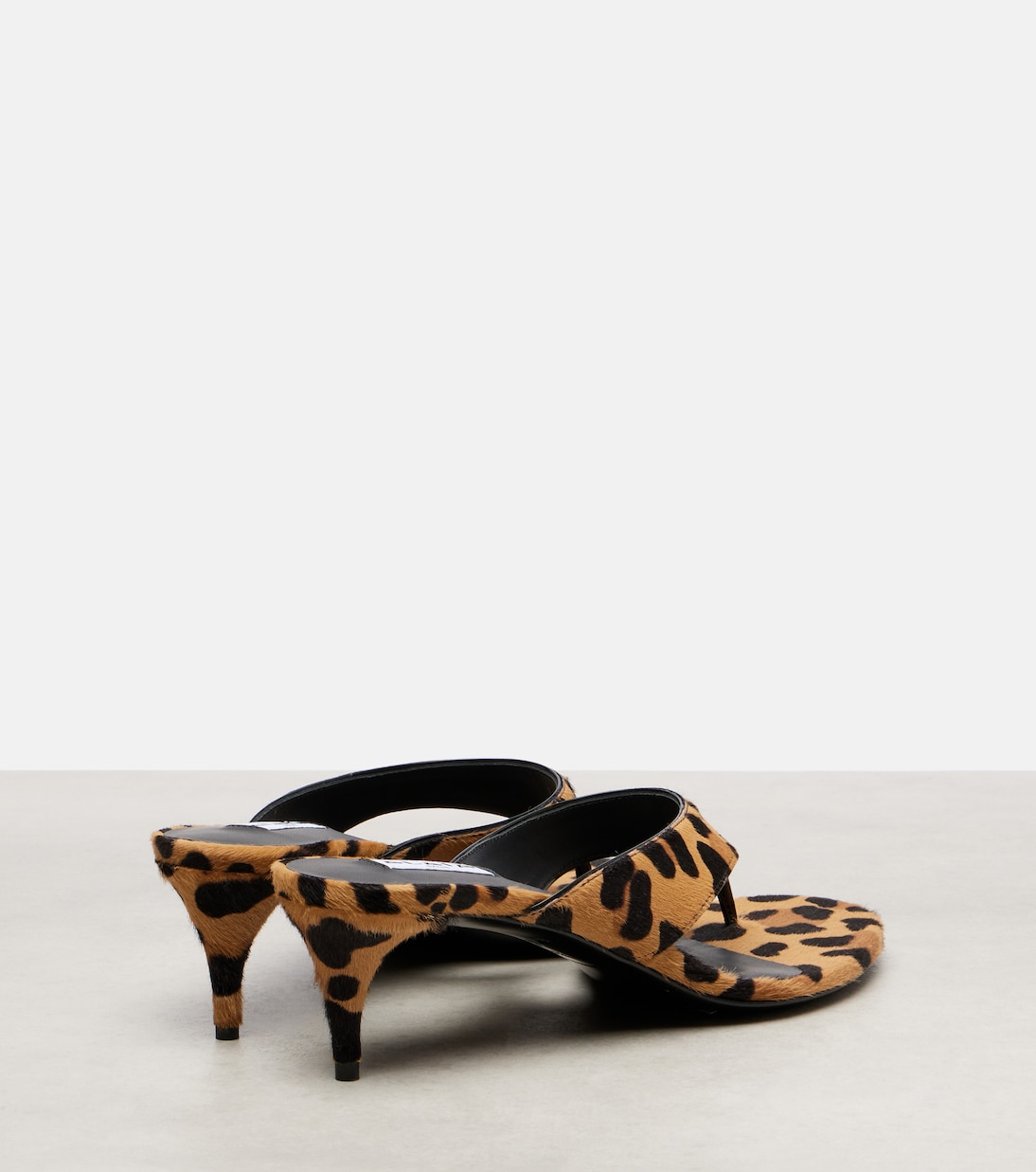 Infradito 55 calf hair thong sandals | Alaïa