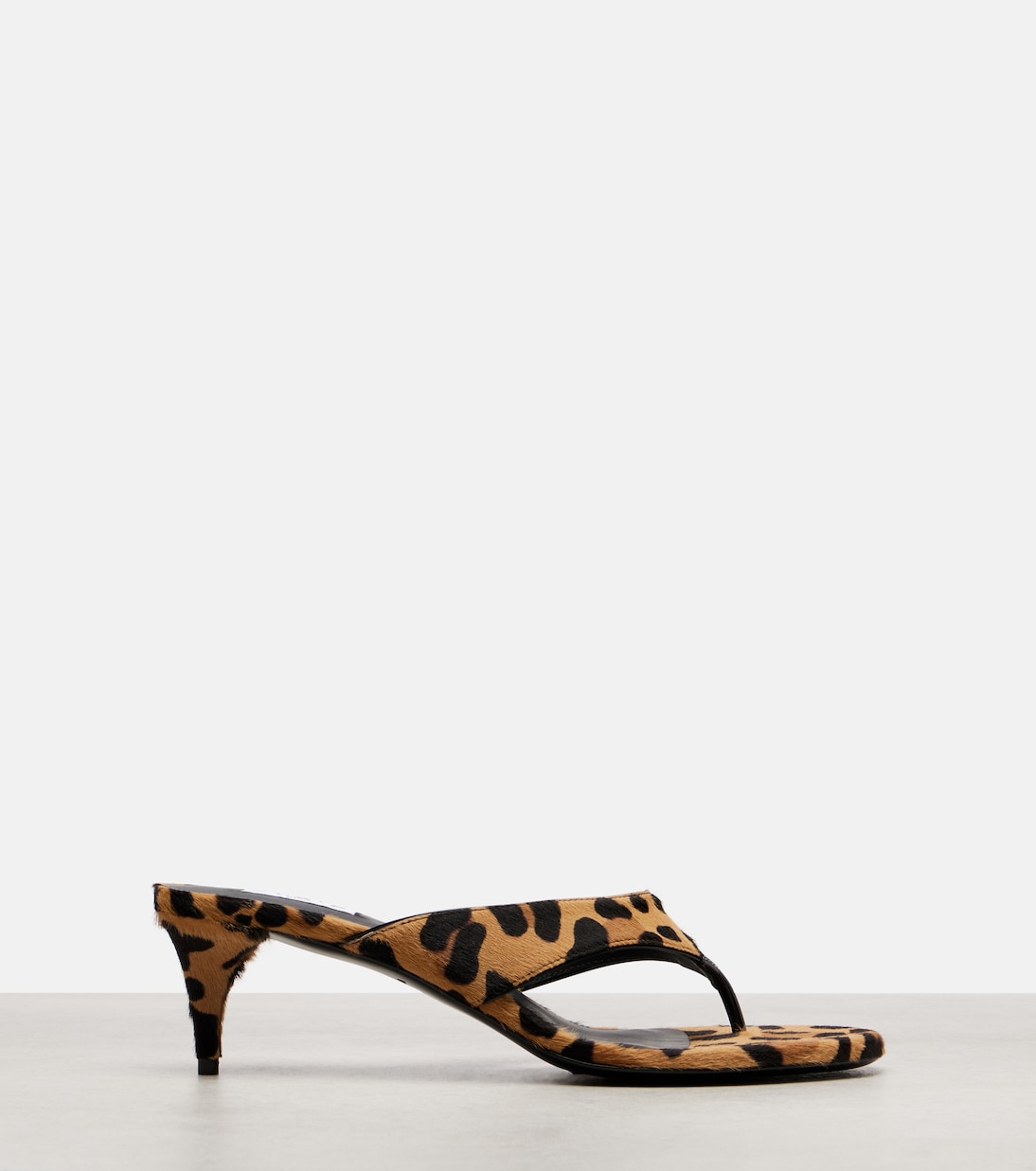 Infradito 55 calf hair thong sandals | Alaïa