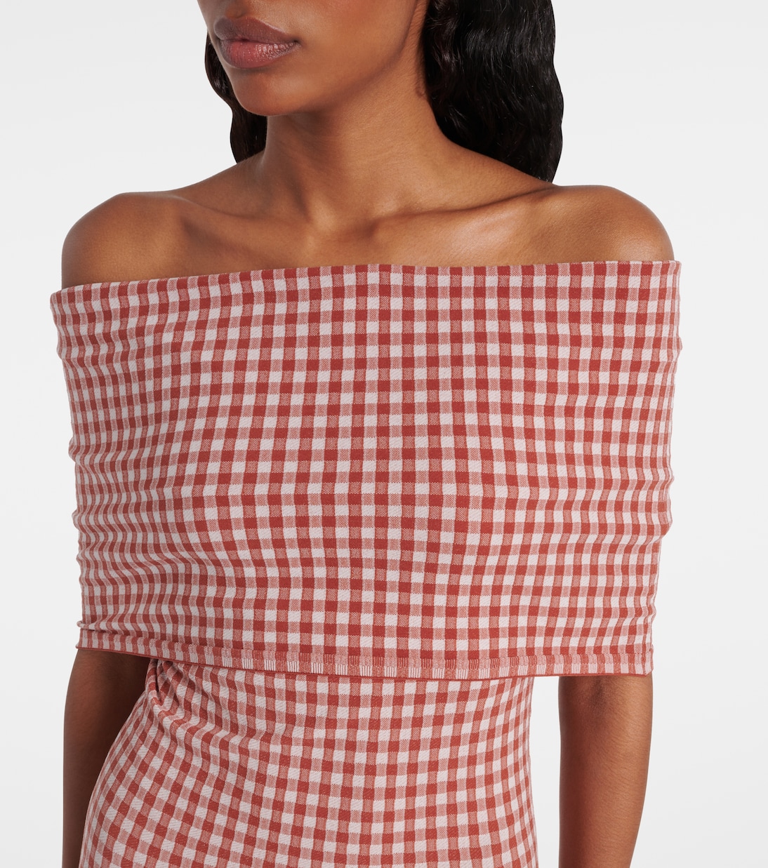 Off-Shoulder-Maxikleid | Alaïa