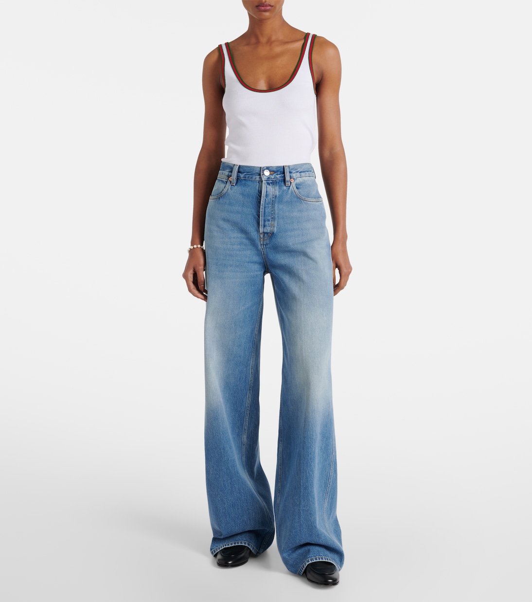 Jeans a gamba larga | Gucci
