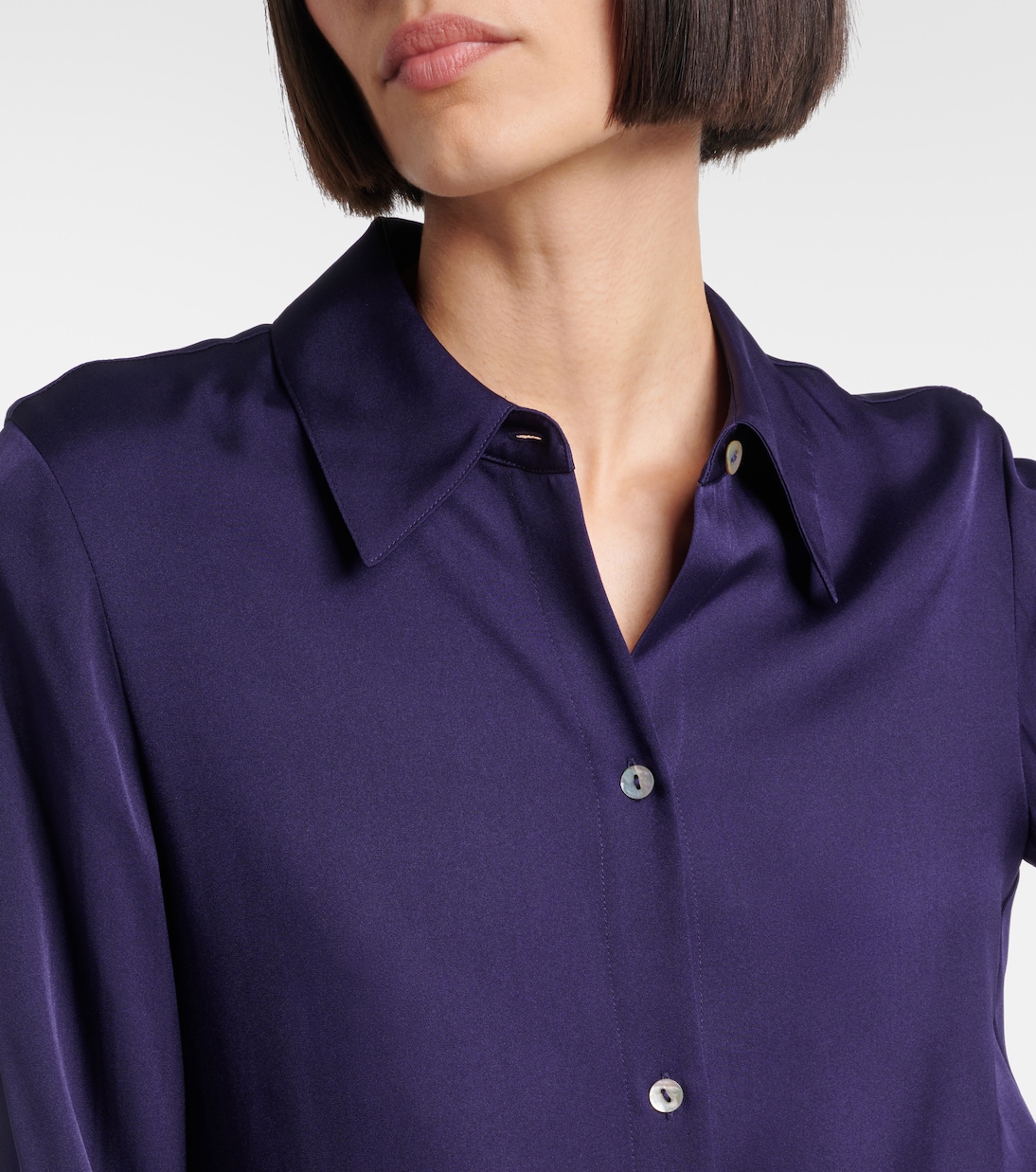 Hemd aus Satin | Vince