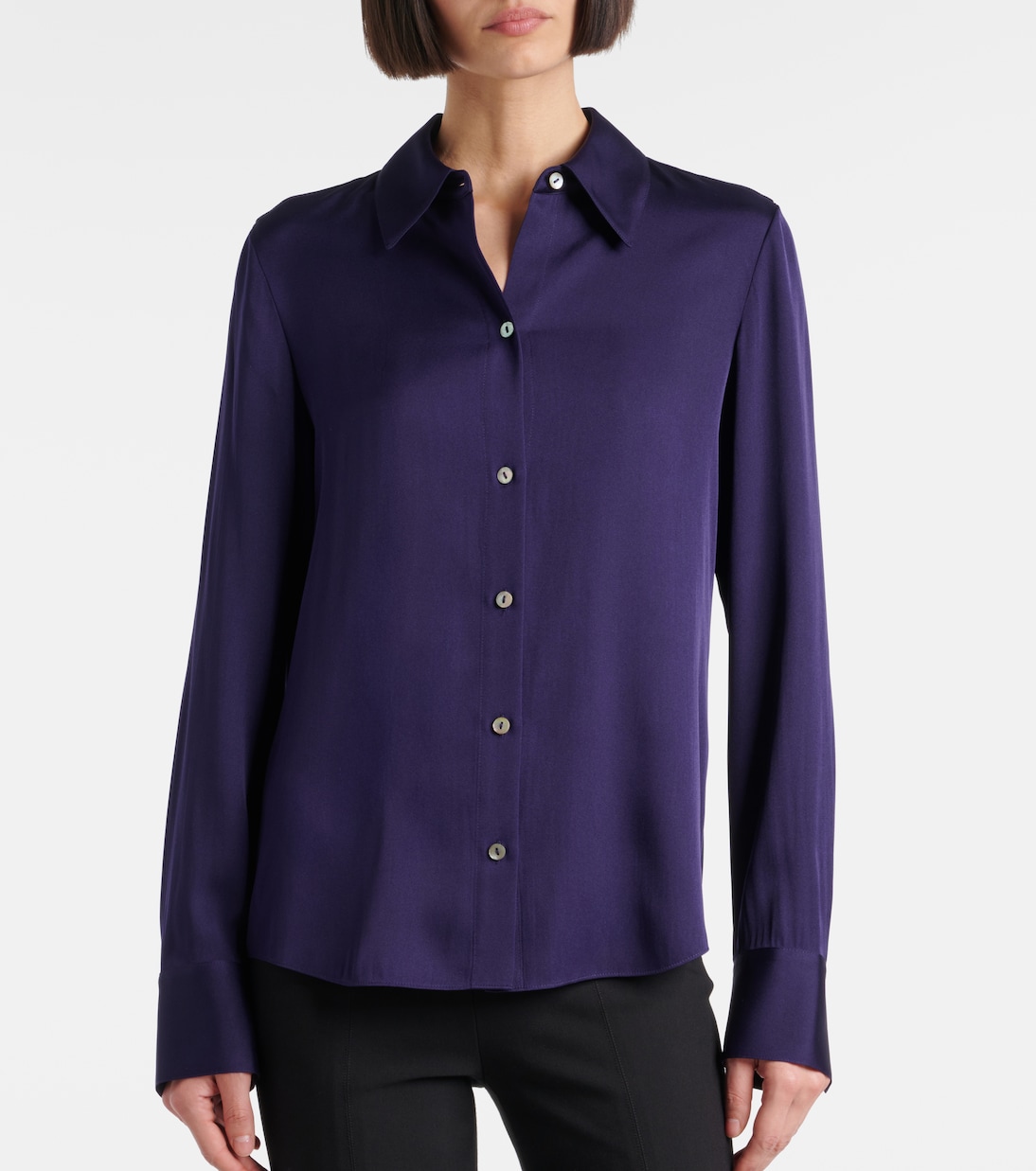 Hemd aus Satin | Vince